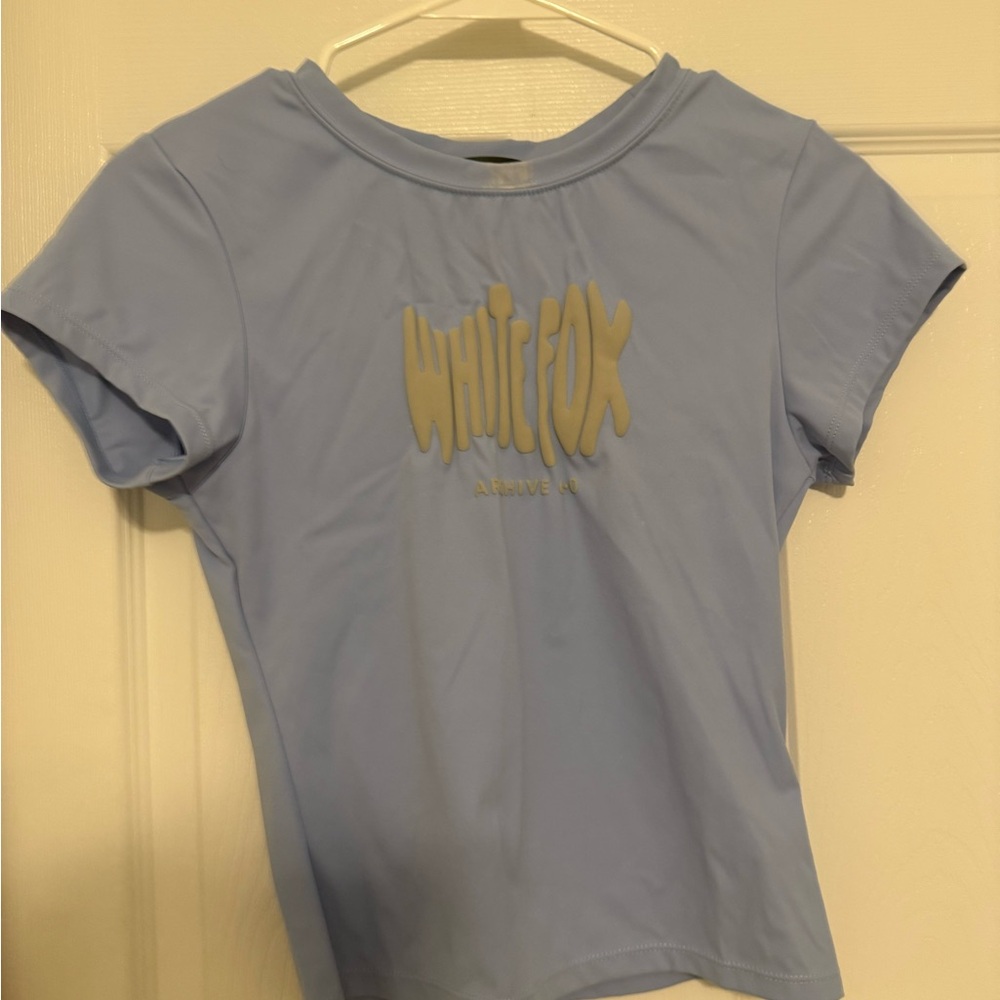 White Fox Blue Baby Tee Archive 6